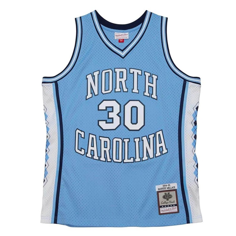 Rasheed Wallace North Carolina Tar Heels Mitchell & Ness NCAA 94-95 Swingman Jersey – Blue