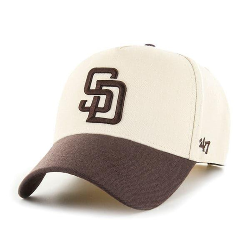 San Diego Padres ’47 MLB 2 Tone Replica MVP DT Snapback Hat – Natural