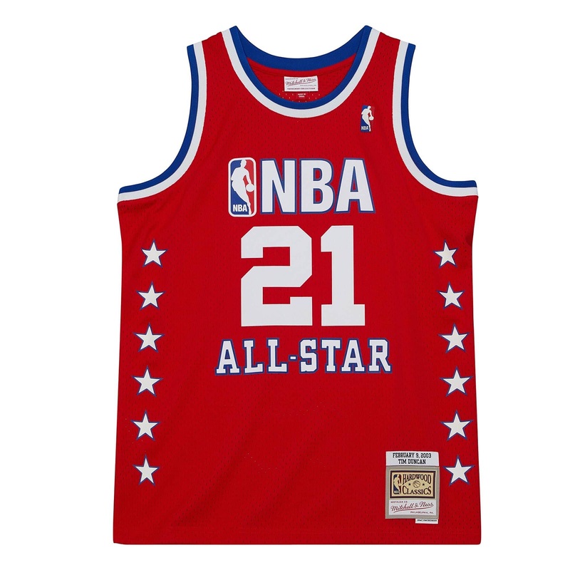 Tim Duncan San Antonio Spurs Mitchell & Ness NBA 03-04 All-Star Swingman Jersey – Red