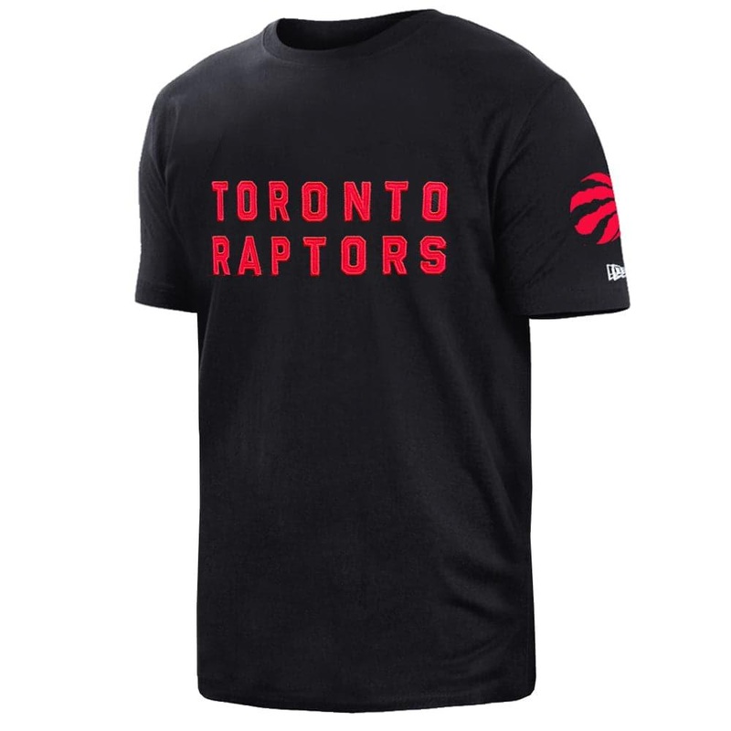 Toronto Raptors New Era NBA Applique Wordmark T-Shirt – Red
