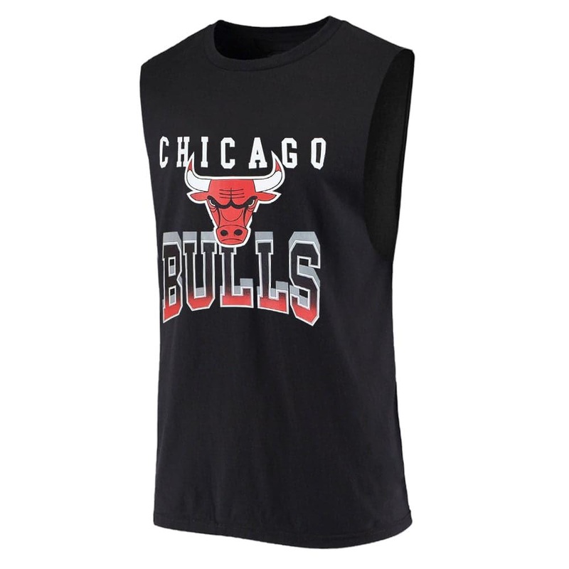 Womens Chicago Bulls NBA Essentials Bridgeport Sleeveless Tank T-Shirt – Black