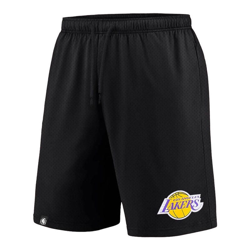 Youths Los Angeles Lakers NBA Team Logo Mesh Shorts – Black