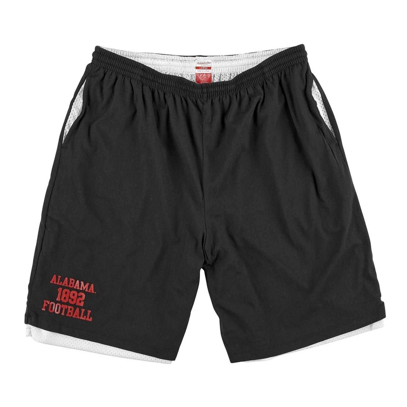 Alabama Crimson Tide Mitchell & Ness NCAA Reversible Shorts – Black/White
