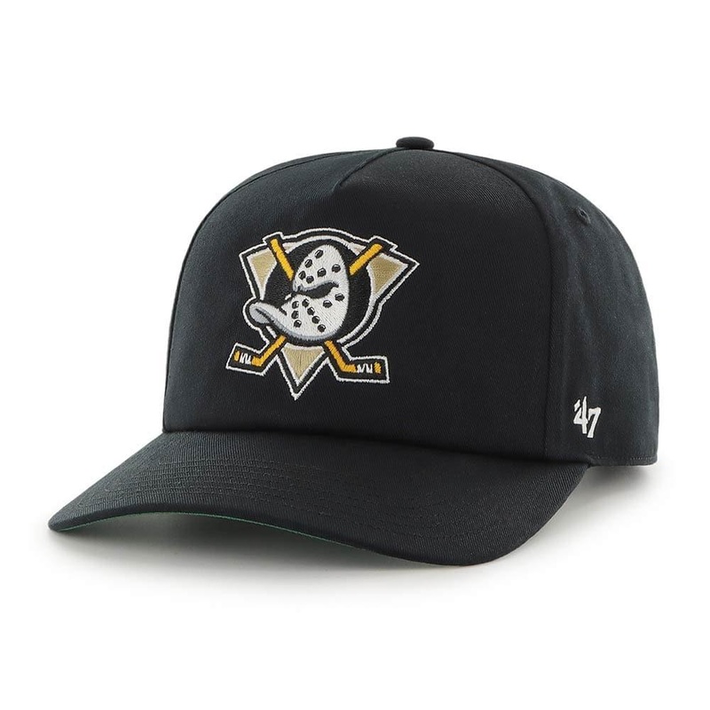 Anaheim Mighty Ducks ’47 NHL Team Nantasket Pre-Curved Snapback Hat – Black