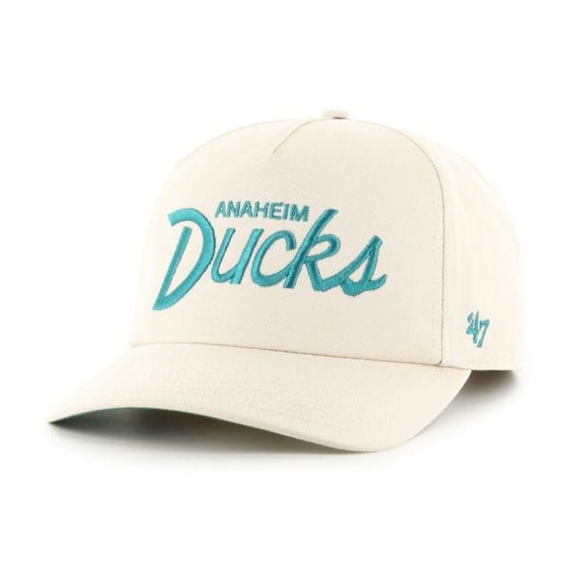Anaheim Mighty Ducks ’47 NHL Team Script Nantasket Pre-Curved Snapback Hat – Bone