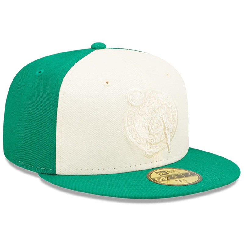 Boston Celtics New Era NBA Tonal 2-Tone 59FIFTY Fitted Hat  – Green