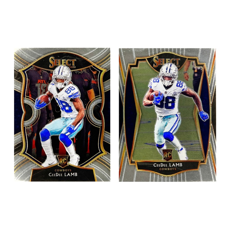 CeeDee Lamb Dallas Cowboys Panini NFL 20-21 Select Rookie 2 Card Set