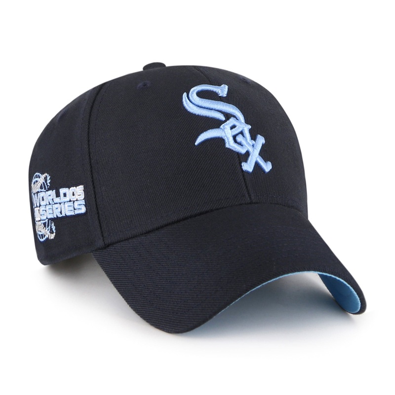 Chicago White Sox ’47 MLB Blue World Series Patch MVP Snapback Hat – Navy