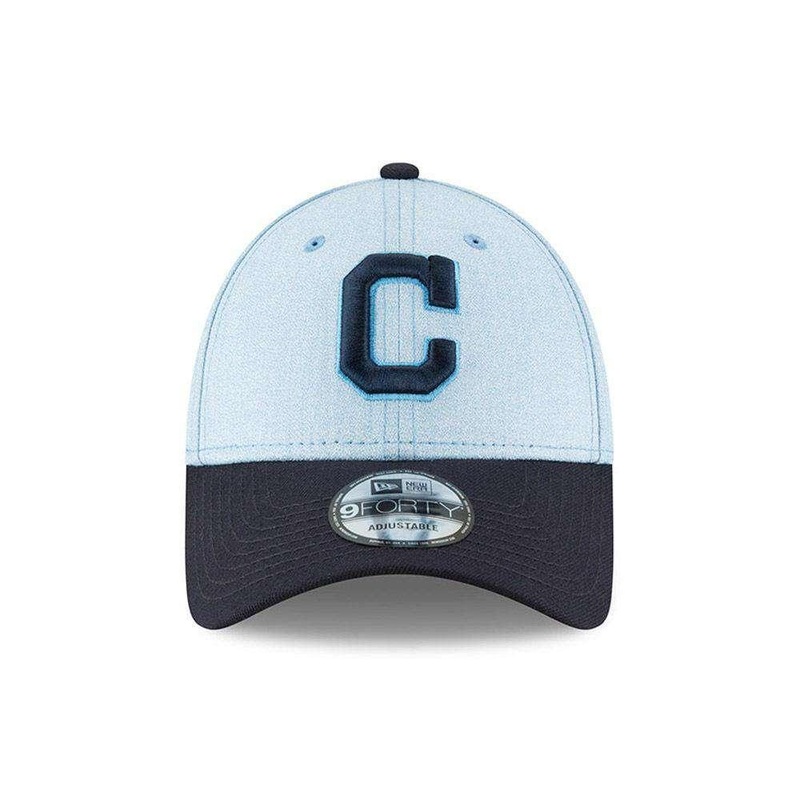 Cleveland Indians New Era MLB 2018 Fathers Day 9FORTY Curved Hat – Blue
