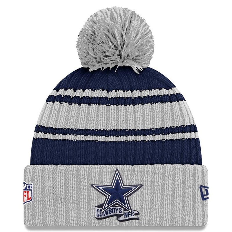 Dallas Cowboys New Era NFL 22 Alt Sideline Knit Beanie – Grey