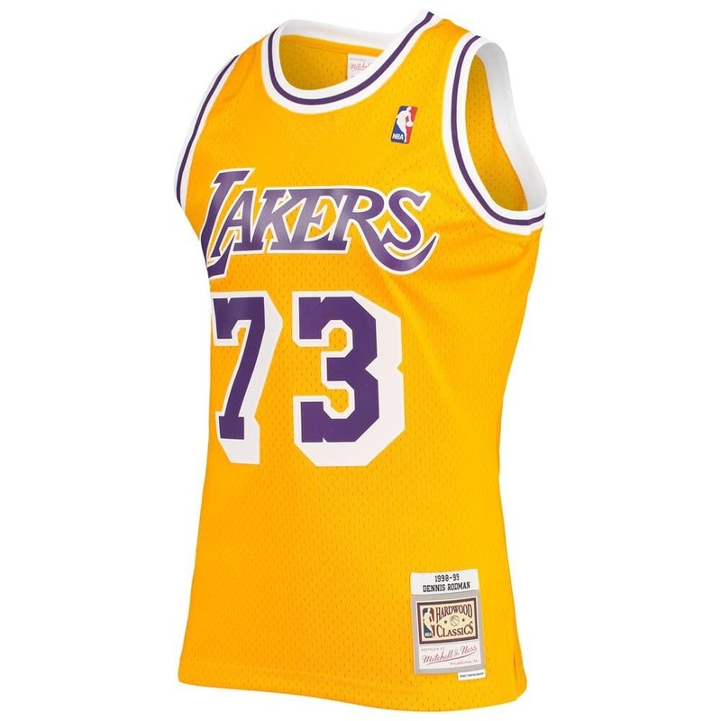 Dennis Rodman Los Angeles Lakers Mitchell & Ness NBA Swingman Jersey – Gold