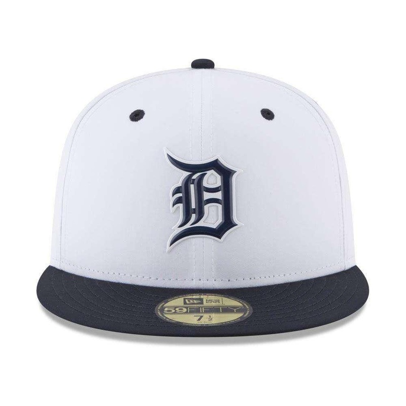 Detroit Tigers New Era MLB 2018 Prolight BP 59FIFTY Fitted Hat – White