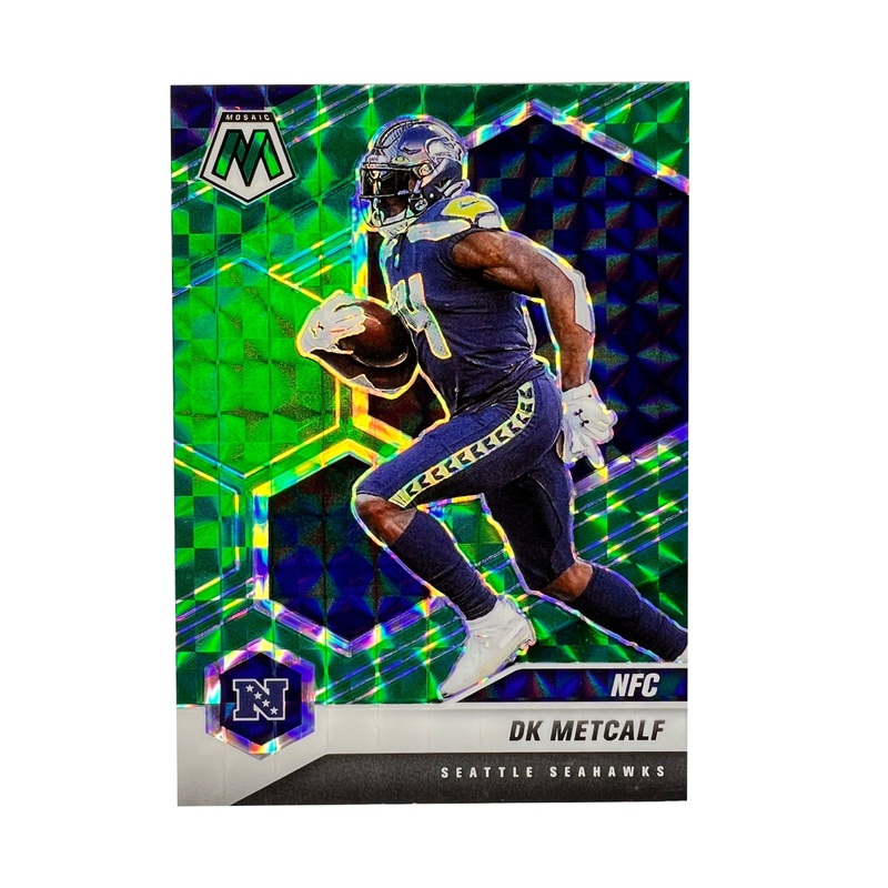 DK Metcalf Seattle Seahawks Panini NFL 2021 Mosaic Green Card