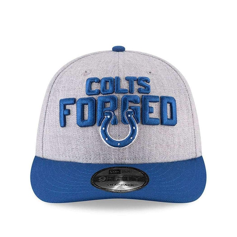 Indianapolis Colts New Era NFL 2018 NFL Draft Pre-Curved 9FIFTY Snapback Hat – Heather