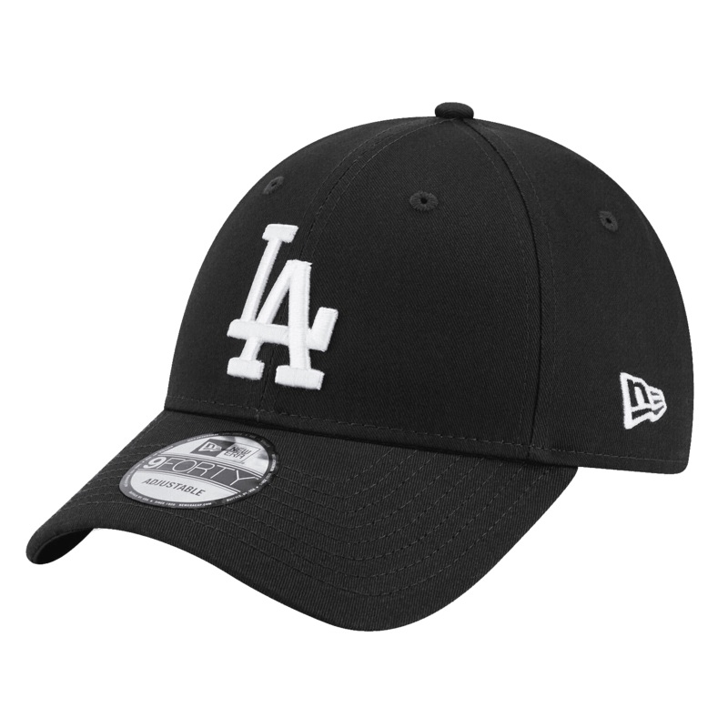 Los Angeles Dodgers New Era MLB Black & White 9FORTY Strapback Hat