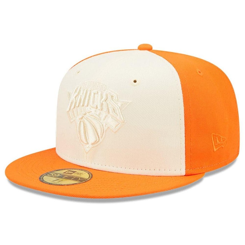 New York Knicks New Era NBA Tonal 2-Tone 59FIFTY Fitted Hat – Orange