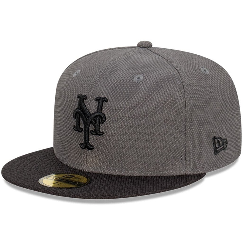 New York Mets New Era MLB Storm Diamond Era 59FIFTY Fitted Hat – Graphite