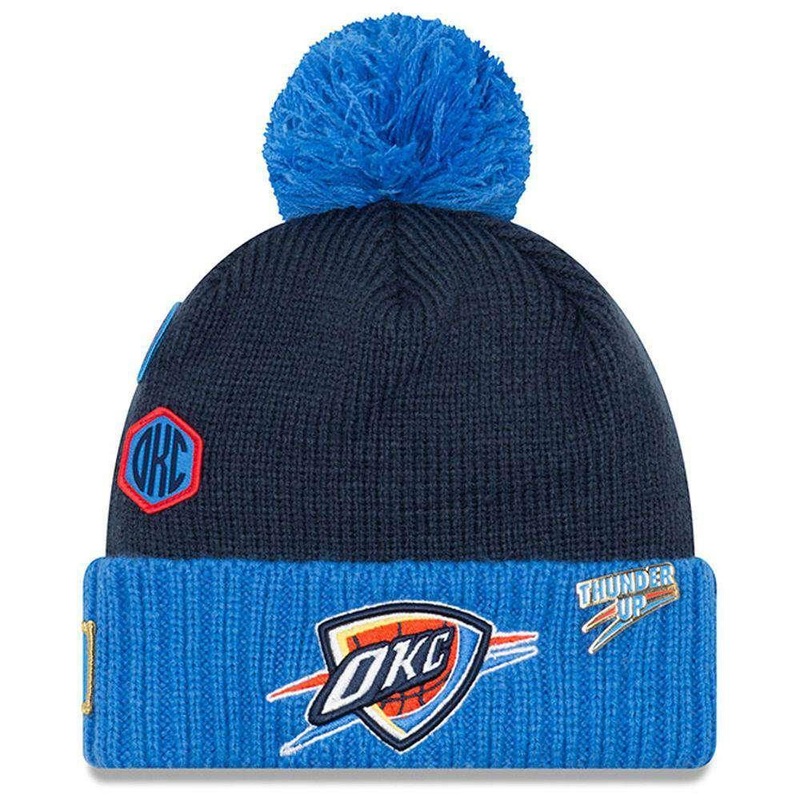 Oklahoma City Thunder New Era NBA 2018 NBA Draft Knit Beanie – Navy