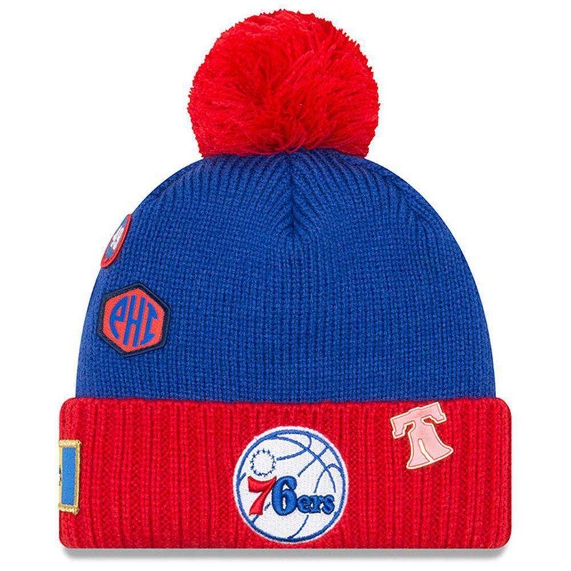Philadelphia 76ers New Era NBA 2018 NBA Draft Knit Beanie – Blue