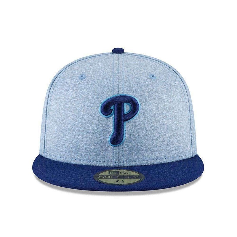 Philadelphia Phillies New Era MLB 2018 Fathers Day AC On-Field 59FIFTY Fitted Hat – Blue