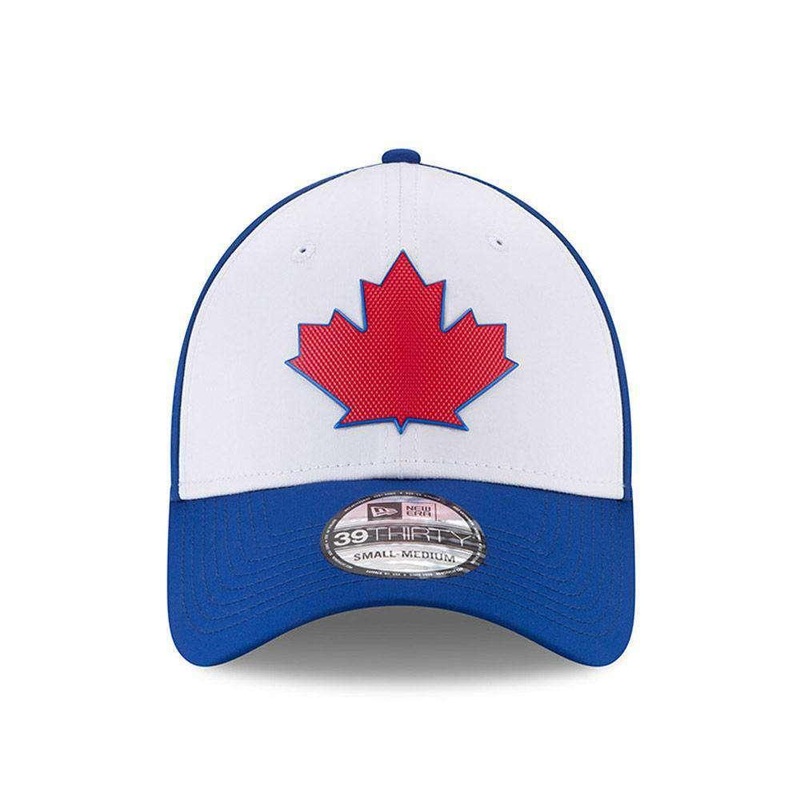 Toronto Blue Jays New Era MLB 2018 Prolight BP 39THIRTY Curve Hat – Blue