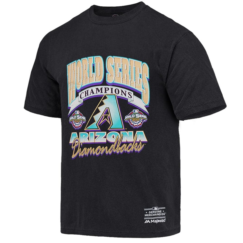 Arizona Diamondbacks MLB World Series Vintage T-Shirt – Faded Black