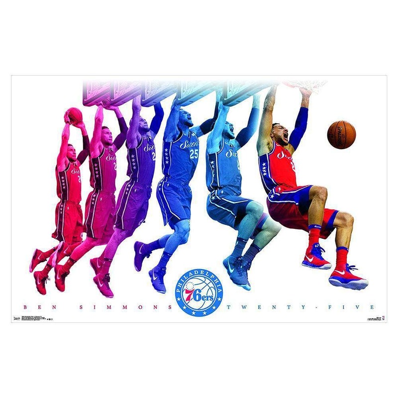 Ben Simmons Philadelphia 76ers 61 x 91cms Trends NBA Jump Poster