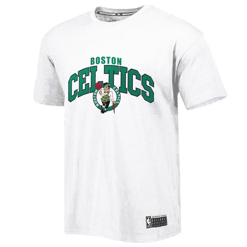 Boston Celtics NBA Essentials Team Arch T-Shirt – White