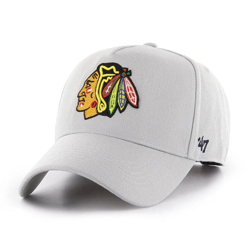Chicago Blackhawks ’47 NHL Team MVP DT Snapback Hat – Grey