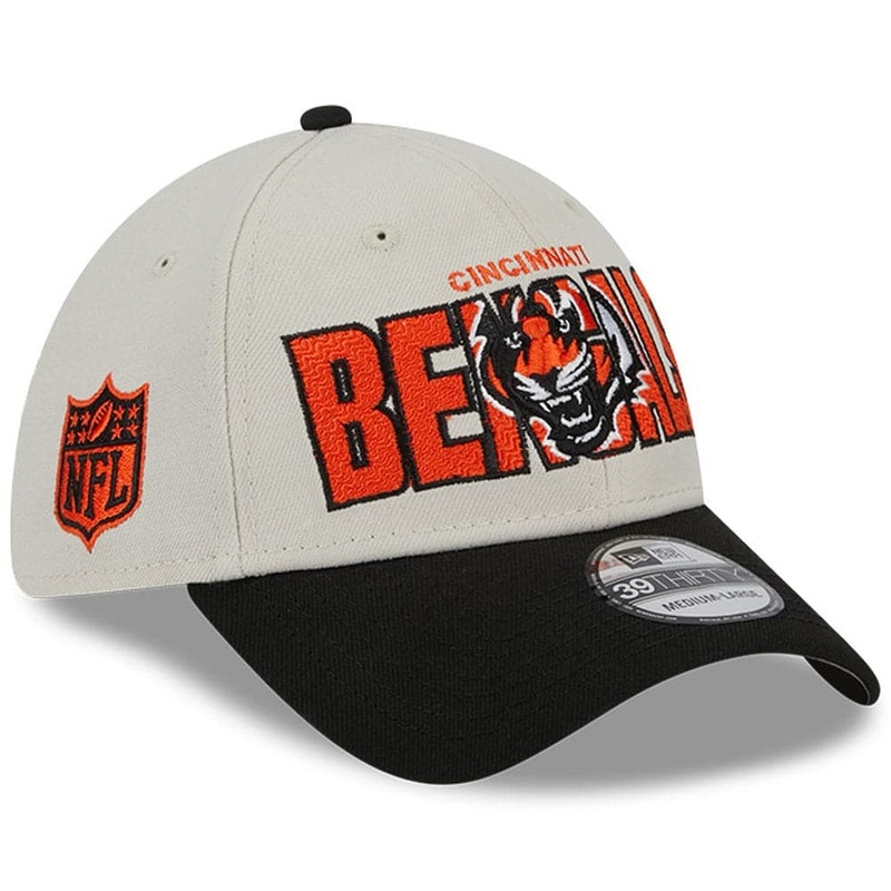 Cincinnati Bengals New Era NFL 23 Draft 39THIRTY Stretch-Fit Hat – Stone