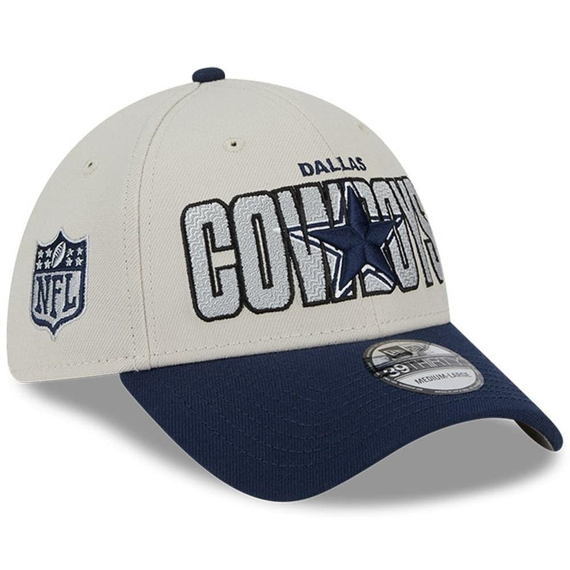 Dallas Cowboys New Era NFL 23 Draft 39THIRTY Stretch-Fit Hat – Stone