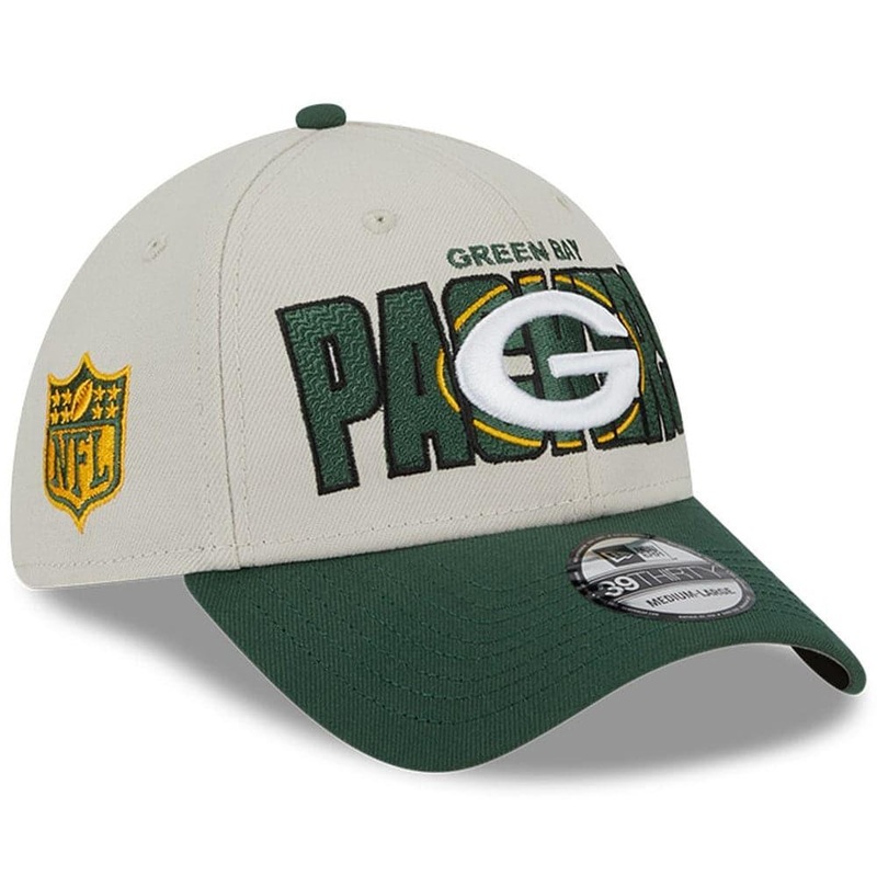 Green Bay Packers New Era NFL 23 Draft 39THIRTY Stretch-Fit Hat – Stone