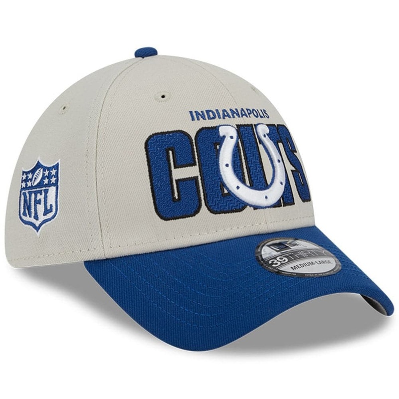 Indianapolis Colts New Era NFL 23 Draft 39THIRTY Stretch-Fit Hat – Stone