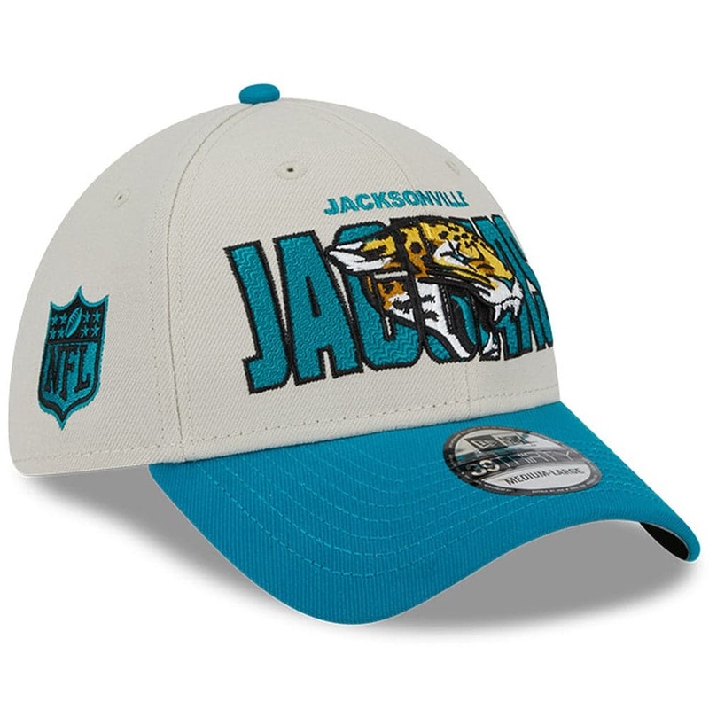 Jacksonville Jaguars New Era NFL 23 Draft 39THIRTY Stretch-Fit Hat – Stone