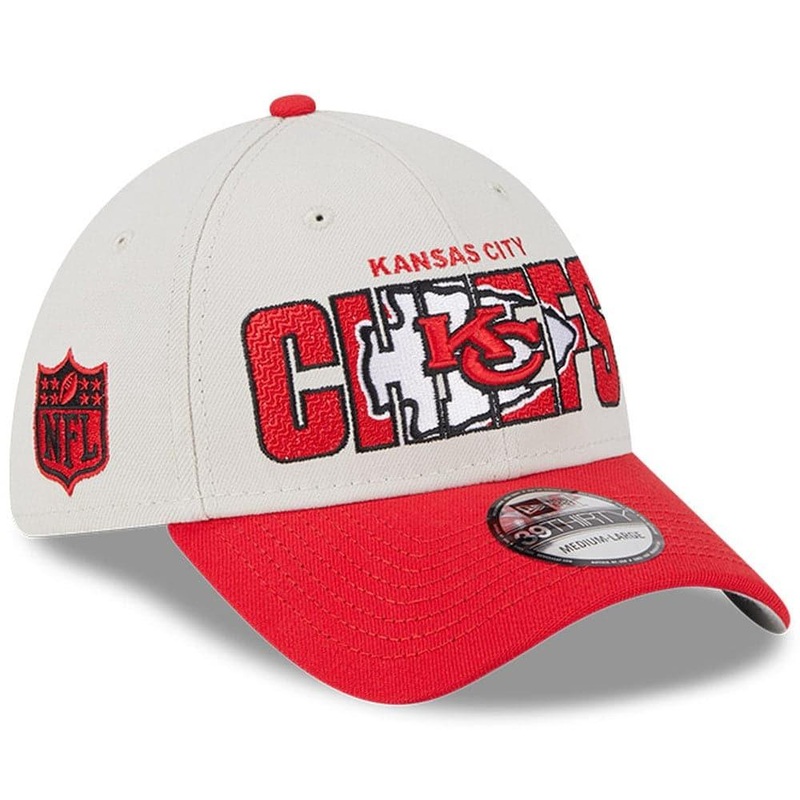 Kansas City Chiefs New Era NFL 23 Draft 39THIRTY Stretch-Fit Hat – Stone