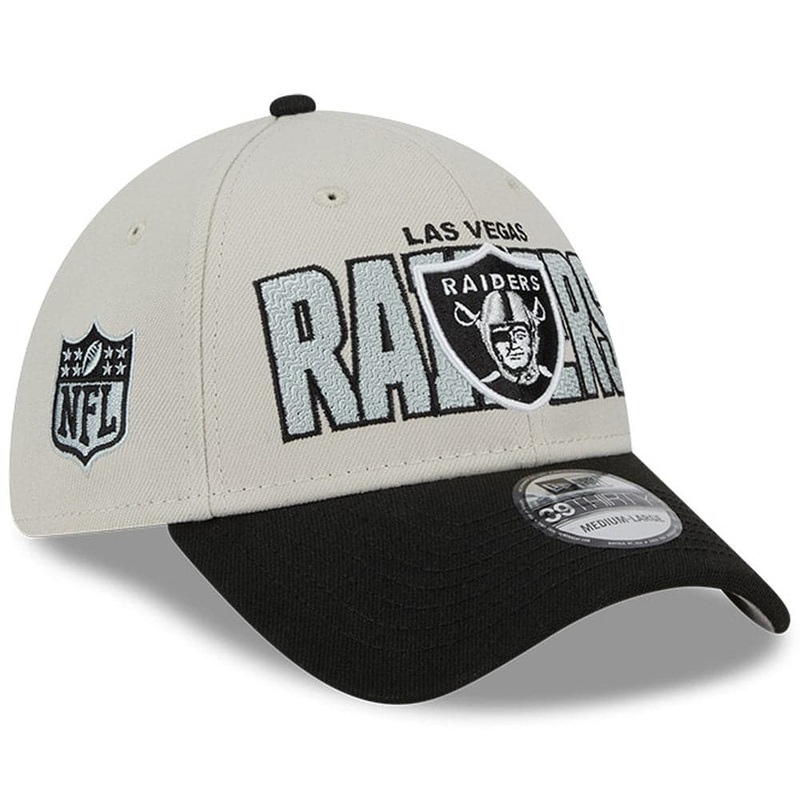 Las Vegas Raiders New Era NFL 23 Draft 39THIRTY Stretch-Fit Hat – Stone
