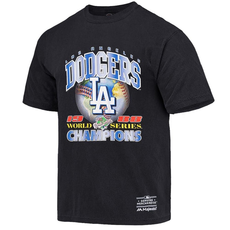 Los Angeles Dodgers MLB 88 Champs Vintage T-Shirt – Faded Black