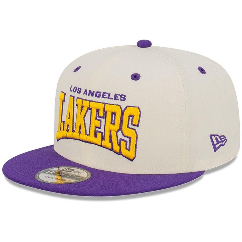 Los Angeles Lakers New Era NBA Pro Arch 9FIFTY Snapback Hat – Chrome