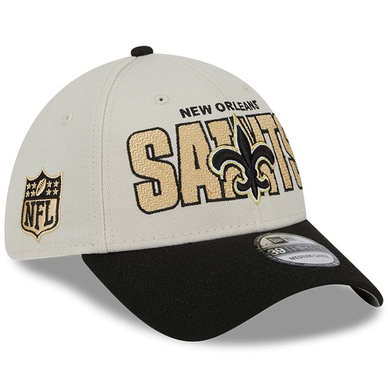 New Orleans Saints New Era NFL 23 Draft 39THIRTY Stretch-Fit Hat – Stone