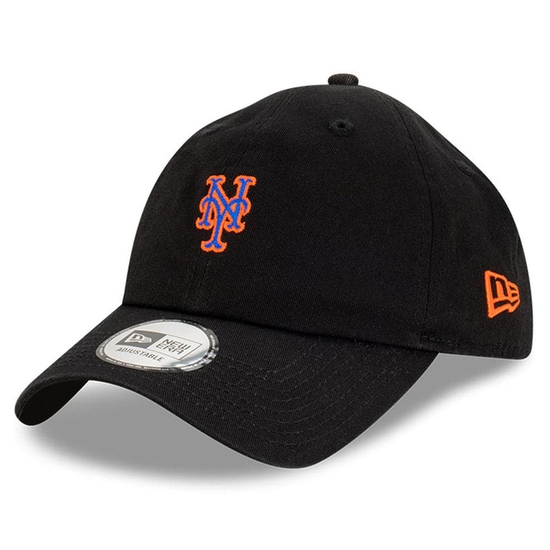 New York Mets New Era MLB Mini Logo Casual Classic Strapback Hat – Black