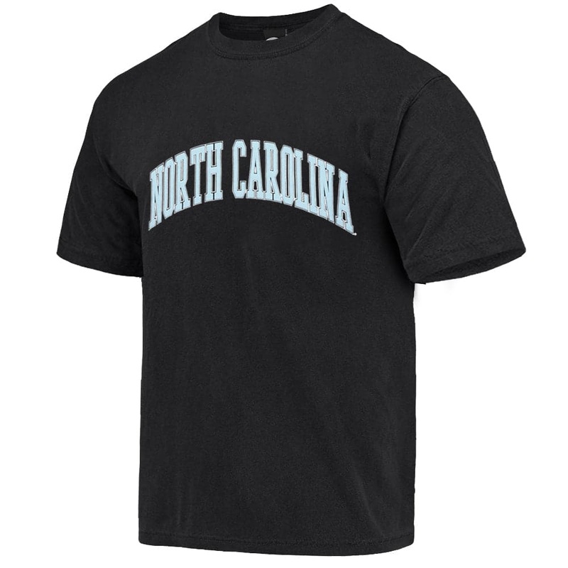 North Carolina Tar Heels NCAA Wordmark Arch Vintage T-Shirt – Black