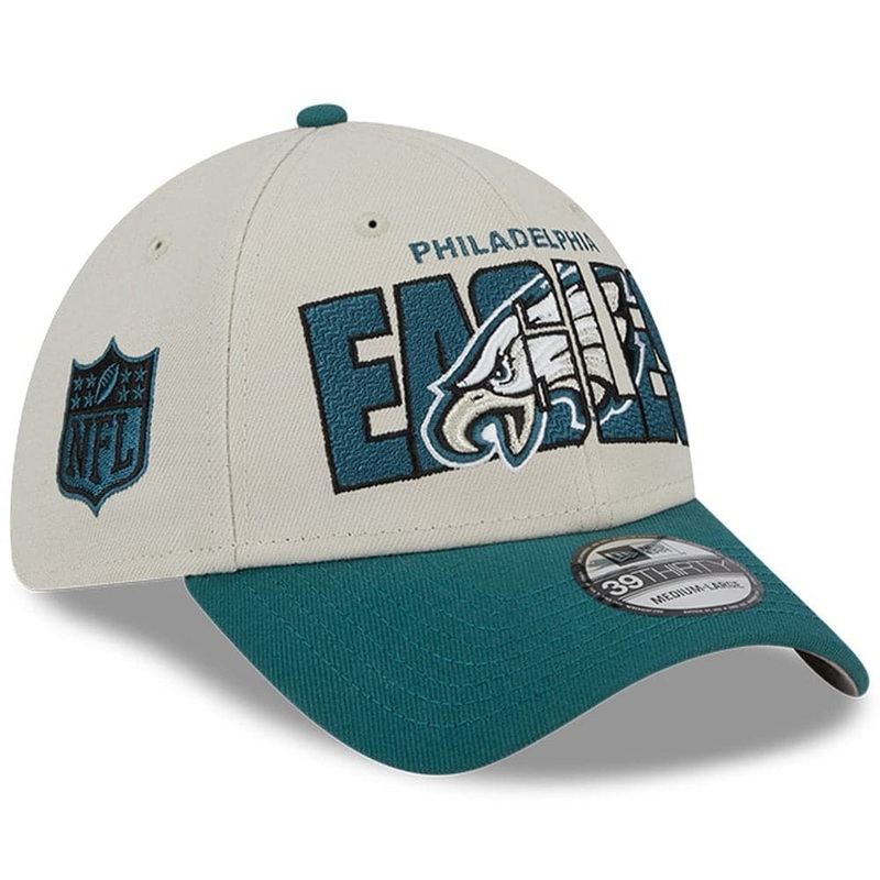 Philadelphia Eagles New Era NFL 23 Draft 39THIRTY Stretch-Fit Hat – Stone