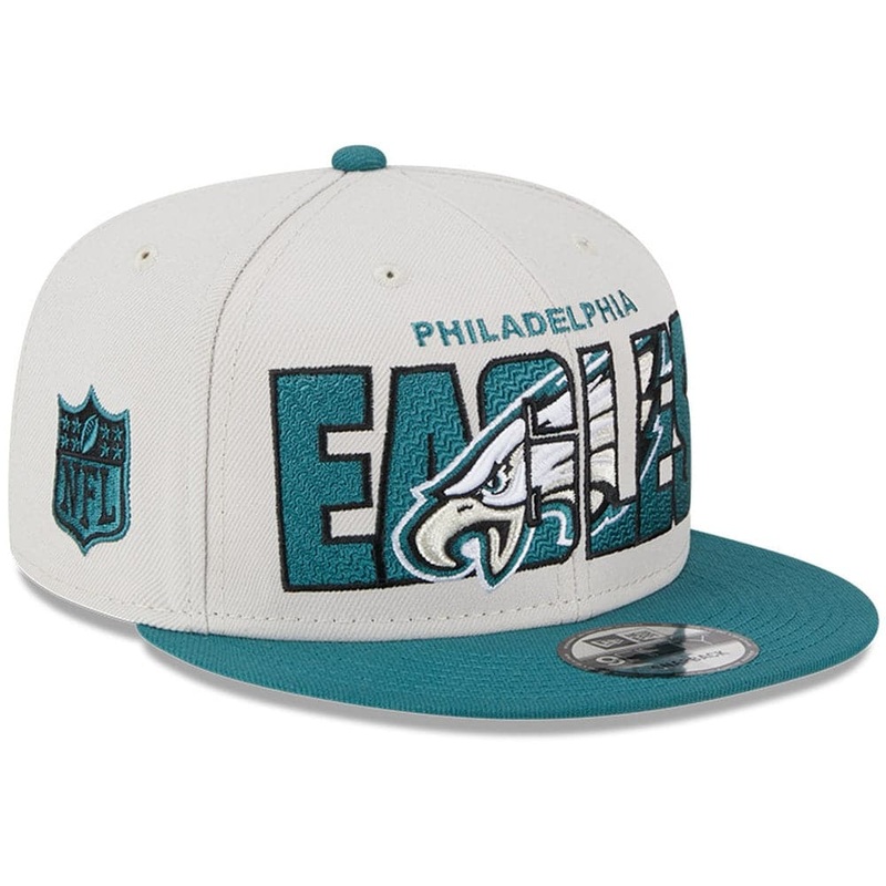 Philadelphia Eagles New Era NFL 23 Draft 9FIFTY Snapback Hat – Stone