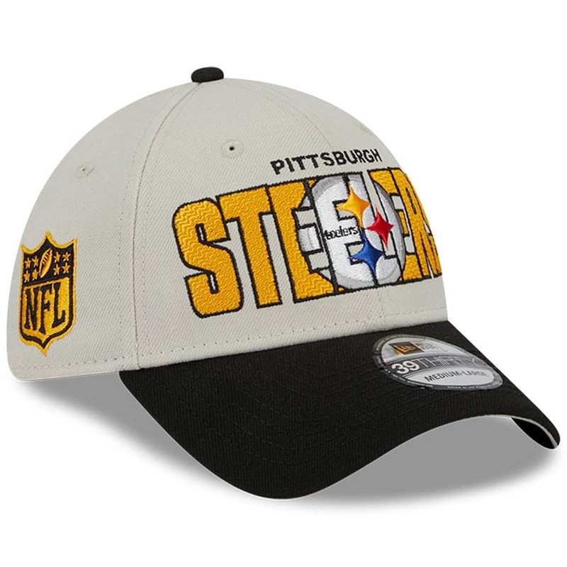 Pittsburgh Steelers New Era NFL 23 Draft 39THIRTY Stretch-Fit Hat – Stone