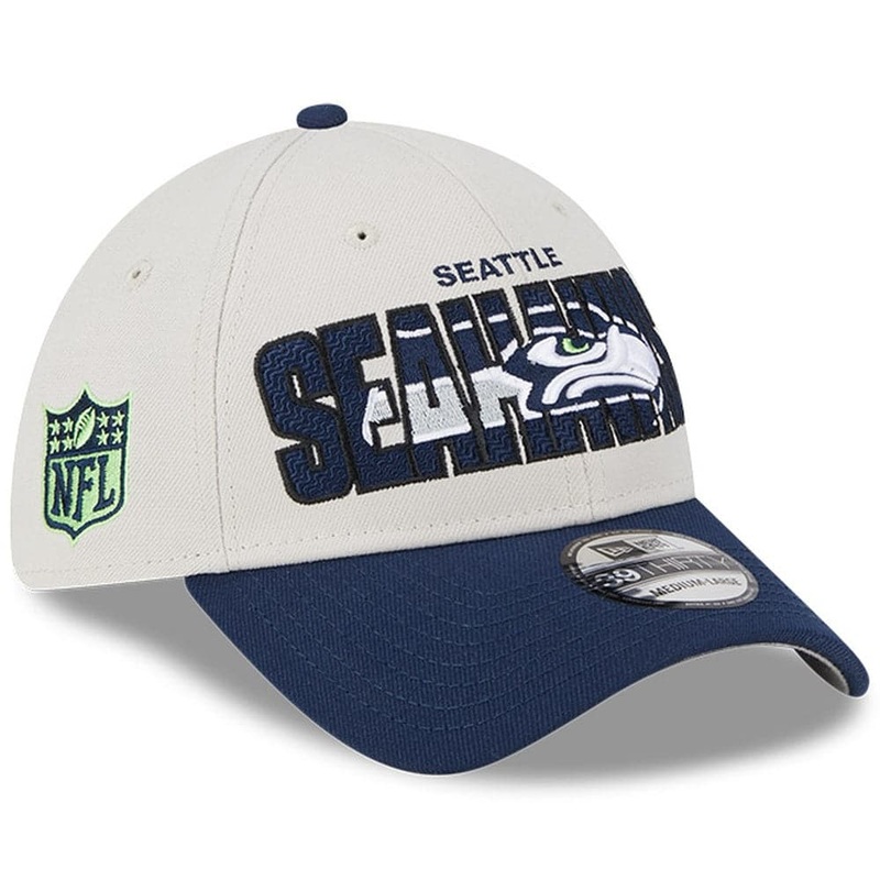 Seattle Seahawks New Era NFL 23 Draft 39THIRTY Stretch-Fit Hat – Stone