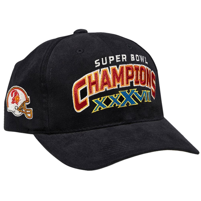 Tampa Bay Buccaneers Mitchell & Ness NFL 03 Champs Deadstock Snapback Hat – Black