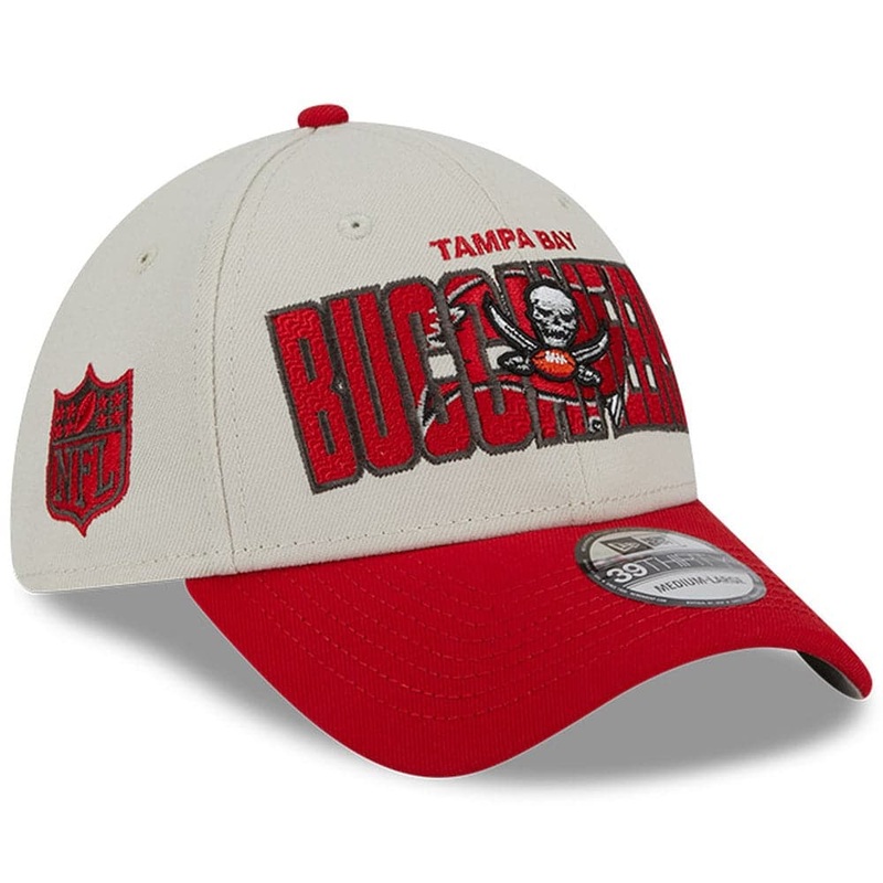 Tampa Bay Buccaneers New Era NFL 23 Draft 39THIRTY Stretch-Fit Hat – Stone