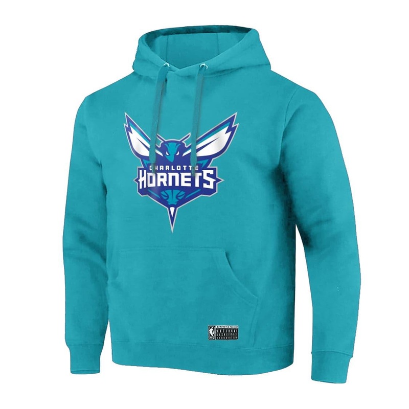 Youths Charlotte Hornets NBA Essentials Logo Hoodie Jumper – Teal