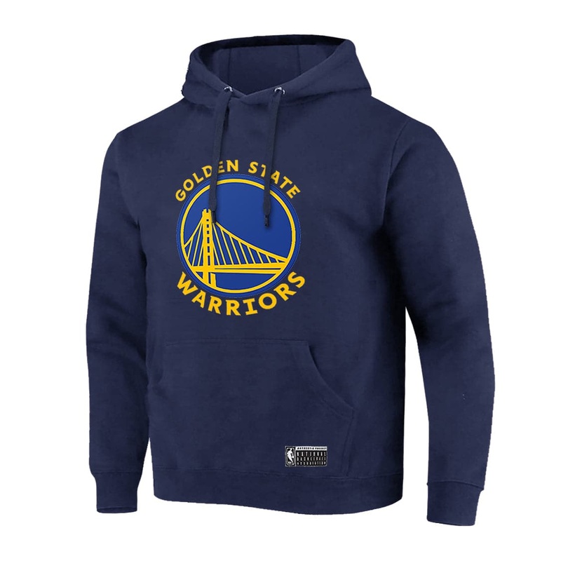 Youths Golden State Warriors NBA Essentials Logo Hoodie Jumper – Navy