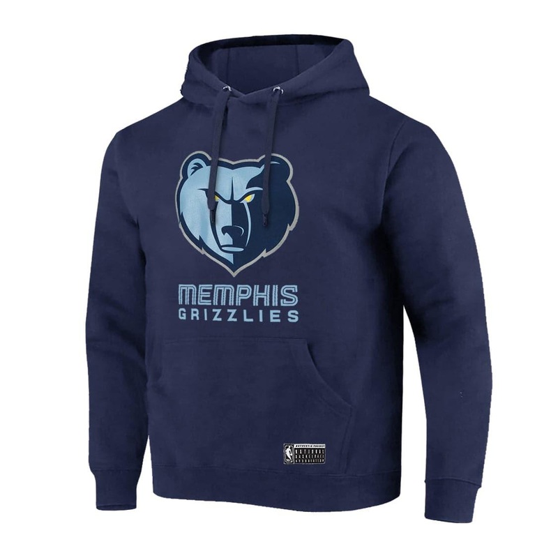 Youths Memphis Grizzlies NBA Essentials Logo Hoodie Jumper – Navy